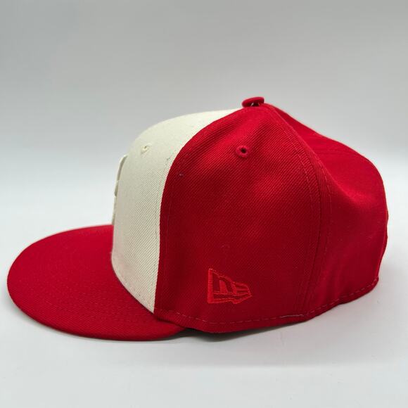 Atlanta Braves‎ 1995 World Series Hat Mens 7 1/8 Red New Era Baseball Cap - Picture 2 of 9